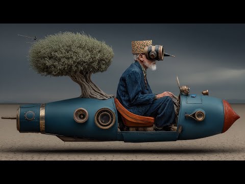 AI Surreal Flying Machines-I'm Floating High | 4K