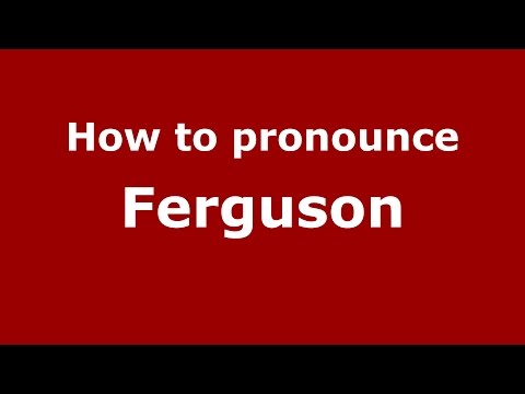 How to pronounce Ferguson (Argentine Spanish/Argentina) - PronounceNames.com