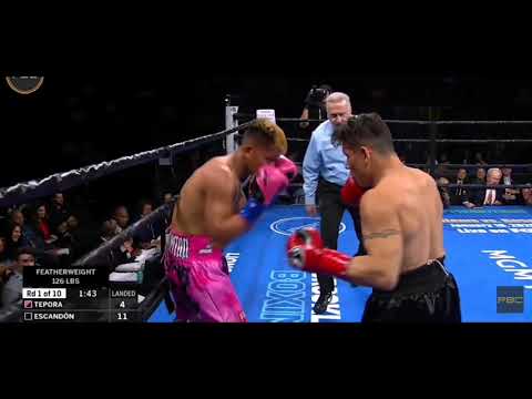 Jhack Tepora Knockout sa Round 1 Kontra kay Oscar Escandon