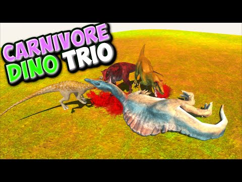 Carnivore Dino Trio vs Every Unit - Animal Revolt Battle Simulator