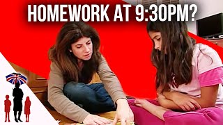 Kids Still Doing Homework Way Past Bedtime | Supernanny