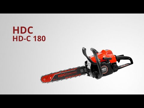 фото бензопила hdc (ндс) hd-c180 шина 35 см (14''), 3/8'' lp, 1.3 мм, 50 зв. 1.50 квт, 2.0 л.с., 31.8 см3 0