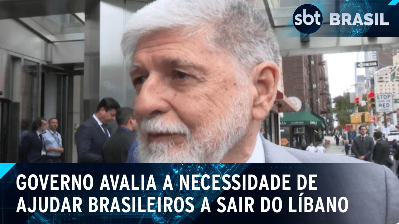 Amorim diz que bombardeio de Israel ao Líbano é "tremendamente revoltante" | SBT Brasil (23/09/24)