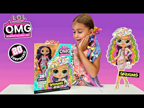 Видео обзор Игровой набор с куклой L.O.L. Surprise! серии O.M.G. Core S6 – Леди Скетч