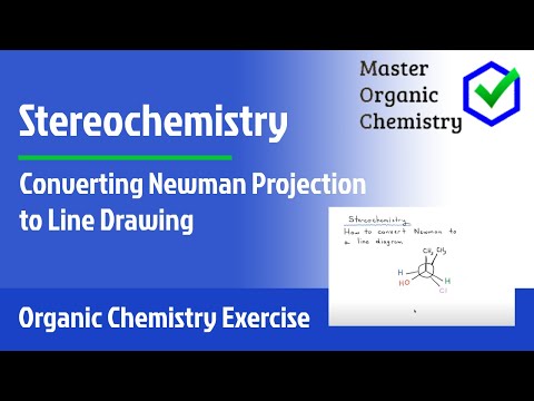 Converting Newman Projection to Line Drawing - YouTube