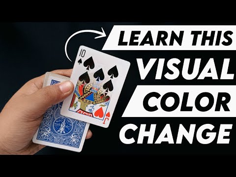 LEARN THIS INSTANT & VISUAL CARD COLOR CHANGE | Bottom Palm/Steal Change & Variations Tutorial
