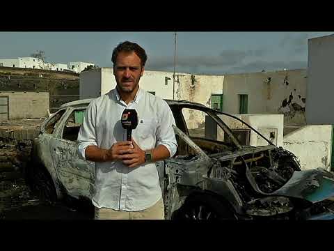 Un coche quemado en extrañas circunstancias 