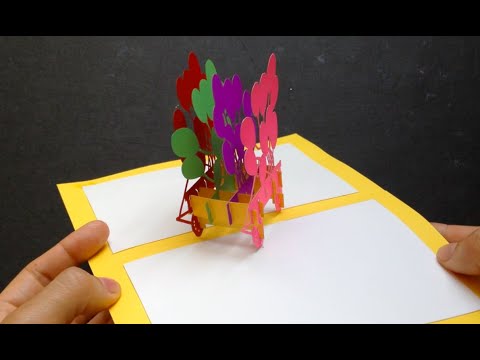 3D Birthday Ballons Pop-Up Card Tutorial
