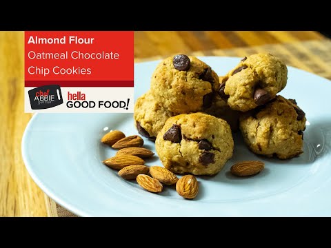 Almond Flour Oatmeal Chocolate Chip Cookies