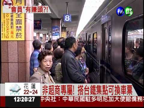 台鐵會員享好康! 集點換火車票