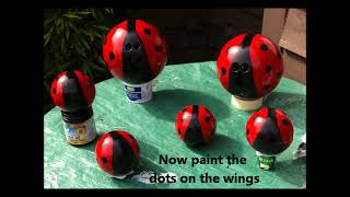 GARDEN PROJECT: A Tutorial on How to Make Ladybug Bowling Balls
