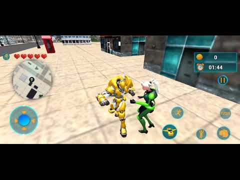 Flying Robot Transform Attack Robot Shooting Games