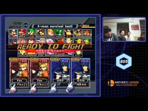 Melee @ Ross's #1: Doubles Winners R1 - Tier Whores (Fox/Fox) vs Calypso & Makar (Marth/Marth)