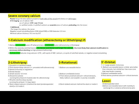 PCI of severe coronary calcium. Calcium modification strategies: when, what, how. Case scenarios