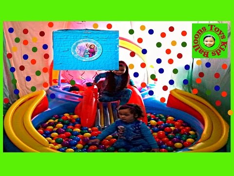 Disney Frozen Videos Part 3 of 3 Super Fun Frozen Pinata Pool Surprise Toys  Kids Balloons and Toys Video