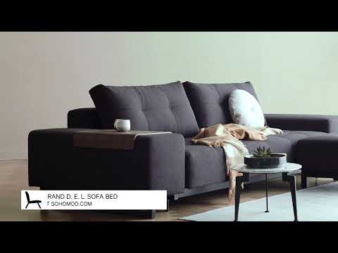 Grand Deluxe Excess Lounger Fabric Sofa Bed by Innovation Living Furniture