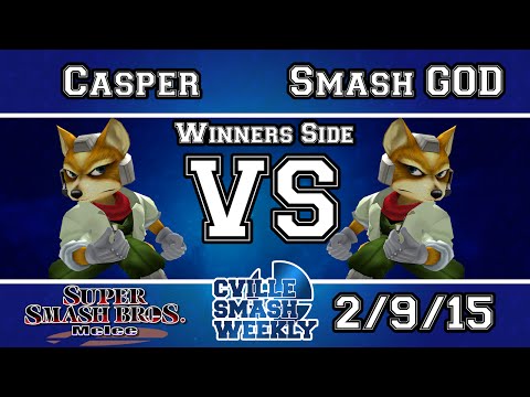 Cville Smash - Casper (Fox, CF) Vs. VGz | SmashG0d (Fox, Marth) SSBM Winners Bracket - Melee