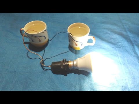 How To Make Free Energy Light Bulb Using Salt -Free Energy Light Bulb From Salt