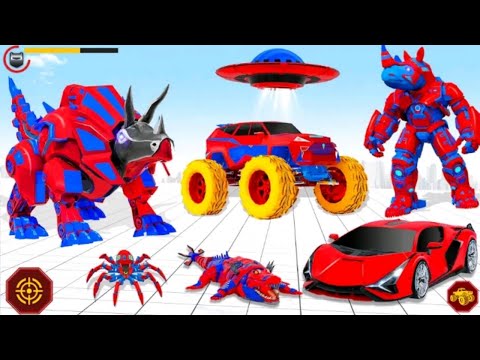 Rhino Robot Car Transformation | Android Gameplay