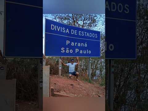 Fronteira que liga Estado de São Paulo a Estado do Paraná sentido a Maringá #divisas #estados