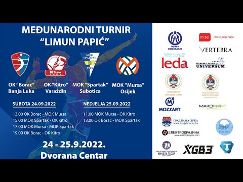MOK Mursa vs OK Kitro Memorijalni turnir Limun Papić