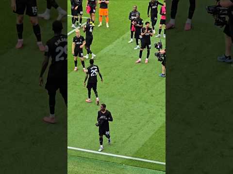 WILSON ODOBERT: The Spurs Star Gives His Shirt Away to a Fan: Man City 0-2 Tottenham