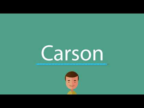 How to say Carson