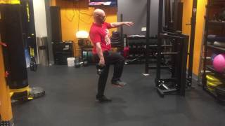 Kettlebell - Deadlift - Stiff Leg - One Leg into Hip Raise