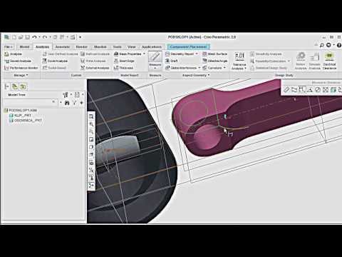 RADOVI IZ MODELIRANJA-IZRADA KLIPNOG MEHANIZMA-CREO2
