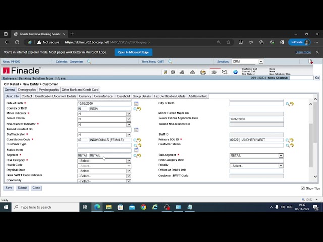Understanding Customer ID Creation in Finacle 10 CRM Module | Galaxy.ai