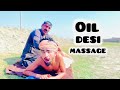 Bengali Baba Deep Back Waist Massage Traditional Indian Desi Oil Massage ASMR Relaxation
