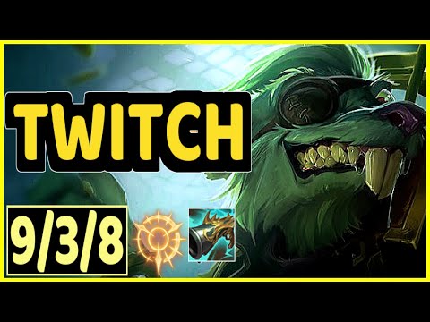 TWITCH VS EZREAL - 9/3/8 KDA ADC GAMEPLAY