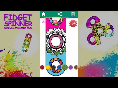 Fidget Spinner Mandala Coloring Book Video