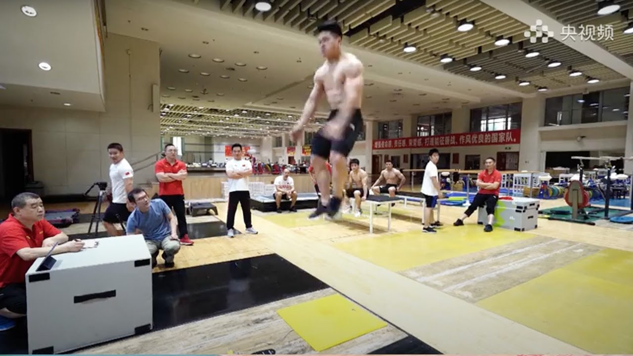 Chinese Weightlifters Jump Test