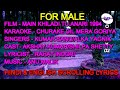 Churake Dil Mera Goriya Chali Karaoke With Lyrics For Male Only D2 Sanu Alka Main Khiladi T A 1994