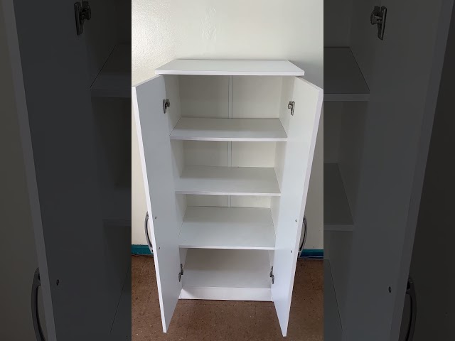 Armário Multiuso Leoni 2 Portas Preto - Pnr Móveis