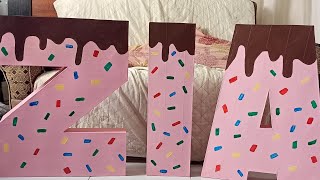 Candy Land Theme Letter Standee