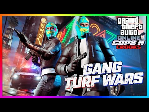 ALL NEW GANG TURF WARS, Police BUFFALO STX Pursuit, COP OUTFIT, Cars, GTA5 2026 (GTA Online Update)