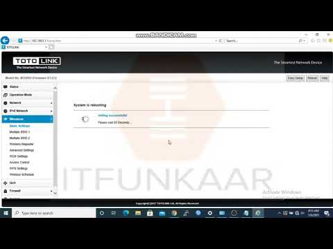 Configure Wireless settings for TOTO Link N150H | totolink wifi setup