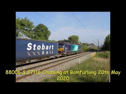 88006 & 37116 Crossing at Bamfurlong 20th May 2020