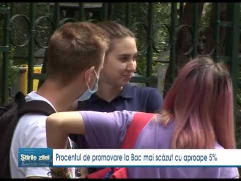 Procentul de promovare la Bac, mai scazut cu aproape 5%