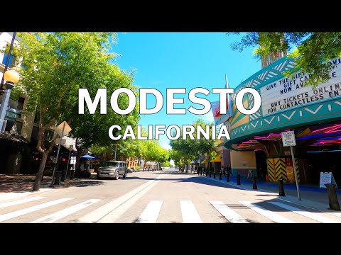 Modesto, California - Driving Tour 4K