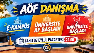 Aöf Danışmanlık - Yaz Okulu Açıklandı - AF Başvuruları Başladı - DGS T