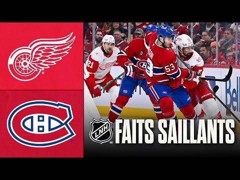 Red Wings vs Canadiens 10/01/26 | Faits saillants
