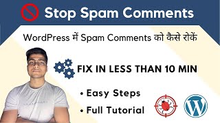 Download the video "How to Stop Spam Comments in WordPress | Stop Spam Comments | Secure Website | Spam Safe Website"