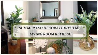 Decorate with Me 2021 Summer Living Room | Cozy Cottage Modern Farmhouse | Decor Ideas with Mapiful