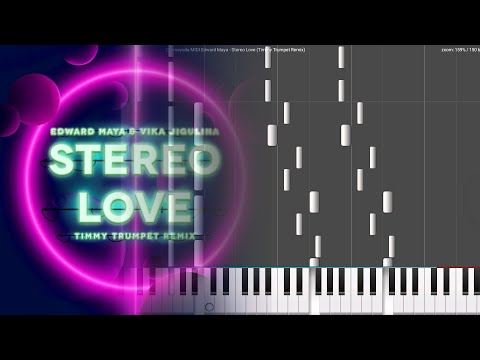 Edward Maya - Stereo Love ft. Vika Jigulina (timmy Trumpet Remix) (Darmayuda MIDI Piano)