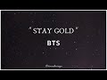 STAY GOLD - BTS (LYRIC)