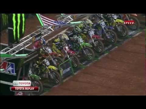 Ken Roczen Gate Crash Fail Supercross Atlanta 2012 RD8 Lites Main