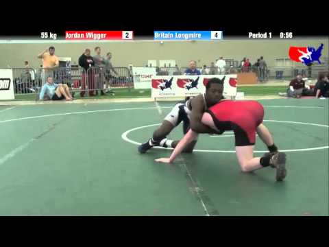 Jordan Wigger vs. Britain Longmire at 2013 ASICS University Nationals - FS